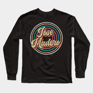 vintage circle line color Jose Madero Long Sleeve T-Shirt